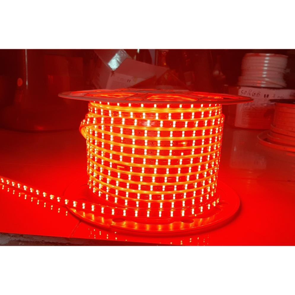 5 Met Đèn Led Dây Đôi Màu Đỏ 2835 Trang Trí Hắt Trần, Quấn Cây, Đèn Nền - Led Dây Màu Đỏ