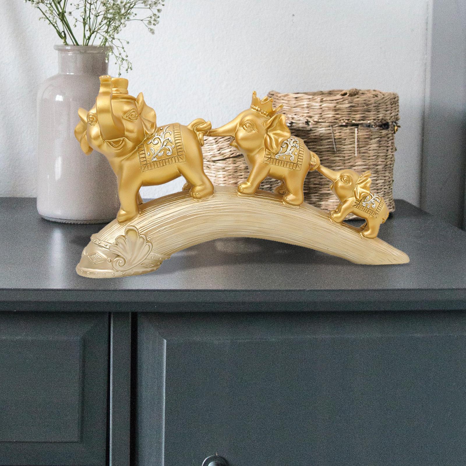 2x Animal Statue Decoration Feng Shui for Bedroom Shelf Housewarming Gifts