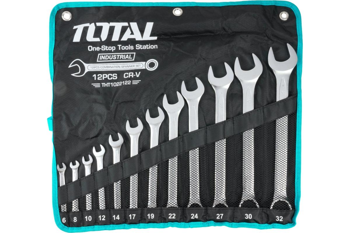BỘ CỜ LÊ VÒNG MIỆNG 12 CHI TIẾT 6-32MM TOTAL THT1022122 - HÀNG CHÍNH HÃNG