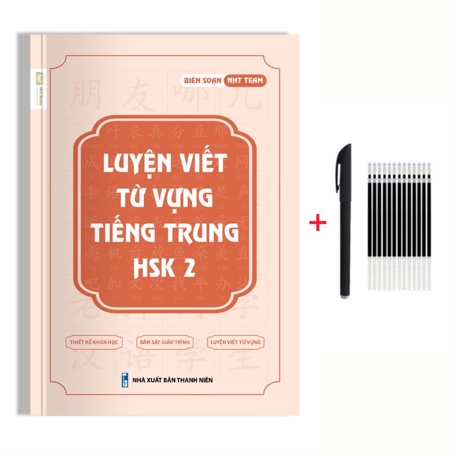 Combo 3 Vở Luyện Viết Từ Vựng Tiếng Trung HSK 1 2 3 NHT Books - Luyện viết tiếng Trung cơ bản cho người mới bắt đầu