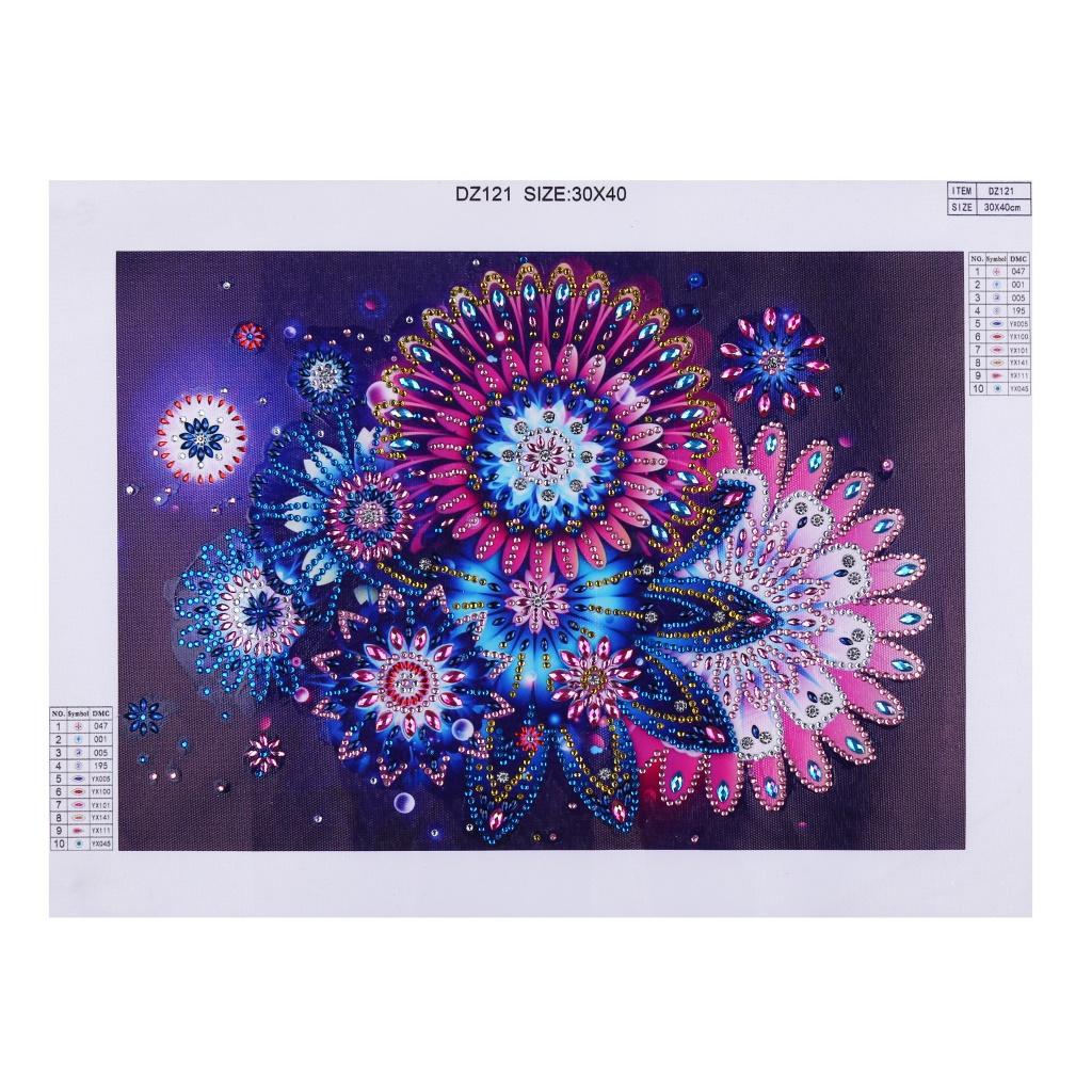 Special Shaped Diamond Painting Partial Drill Cross Stitch Crafts Flower 1
