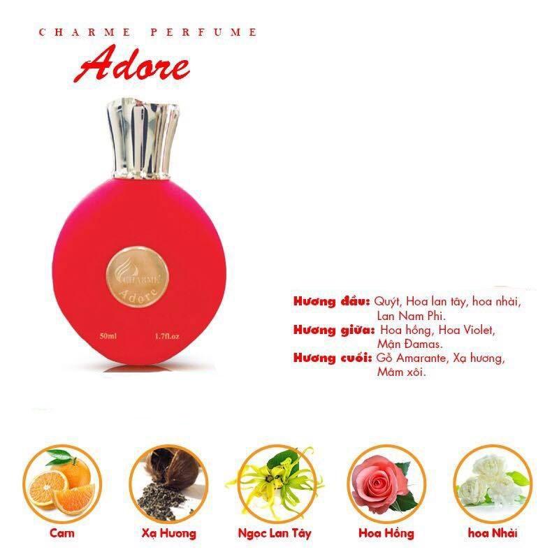 Nước Hoa Nữ CHARME ADORE 100ml Lưu Hương Lâu Tự Tin, Gợi Cảm_Nước Hoa Chính Hãng