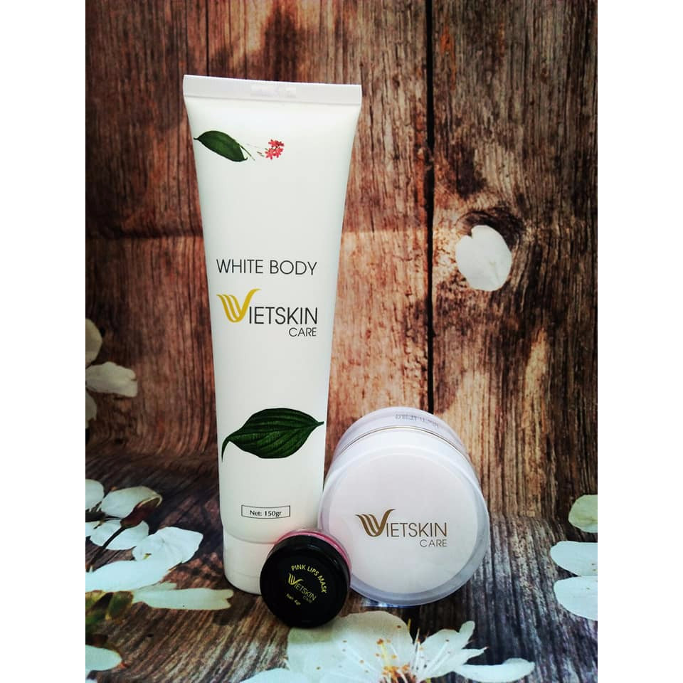 Kem Dưỡng Trắng Da Face và Kem Dưỡng Trắng Da Body Vietskin Care (Tặng 1 son dưỡng hồng môi)