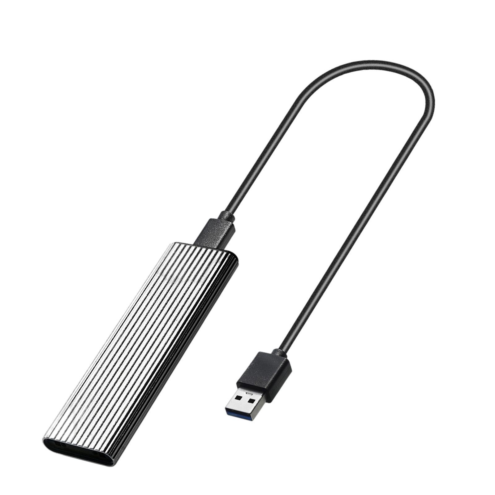 2x USB 3.0 to NGFF M.2 B Key SSD External Enclosure Case Cover Adapter.