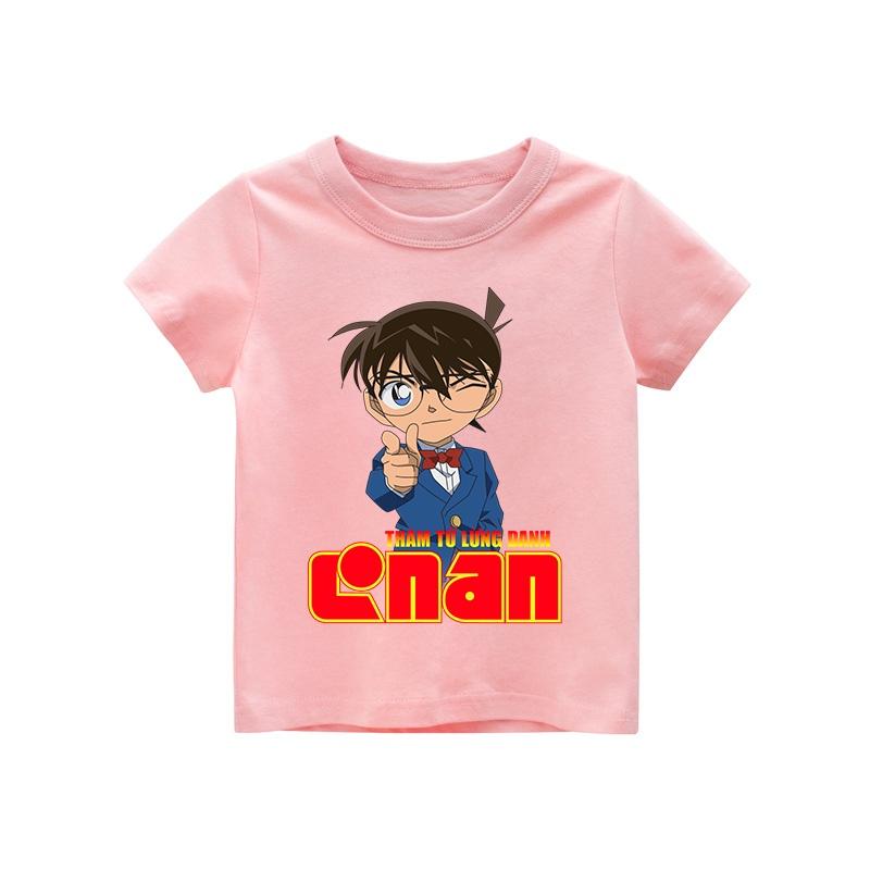 Áo thun trẻ em CONAN , 8 màu áo, đầy đủ size có big size, MÀU KHÁC NHẮN TIN SHOP