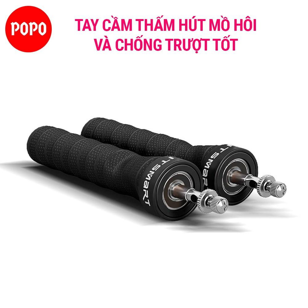 Dây nhảy tốc độ tập thể lực thể thao dành cho nam và nữ, kèm các phụ kiện hỗ trợ mức lực dây nhảy giảm cân POPO TS81