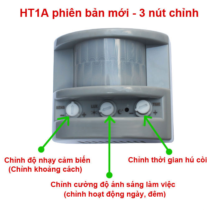 BÁO ĐỘNG CHỐNG TRỘM HỒNG NGOẠI HT1A-S 3 NÚT, 180-220V AC - 50Hz.