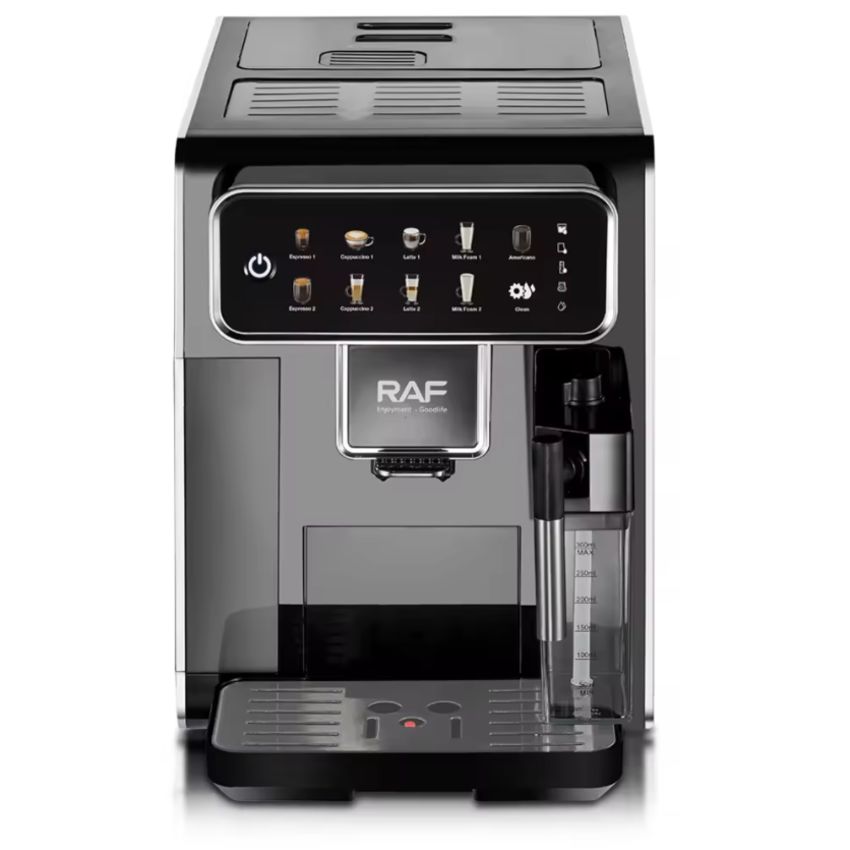 Máy Pha Cà Phê Tự Động RAF R.118 Thương Hiệu Pháp Màn Hình Cảm Ứng 8.6 Inch, Công Suất 1350W, 1 Giờ 20 Ly - HÀNG NHẬP KHẨU, BẢO HÀNH 1 NĂM