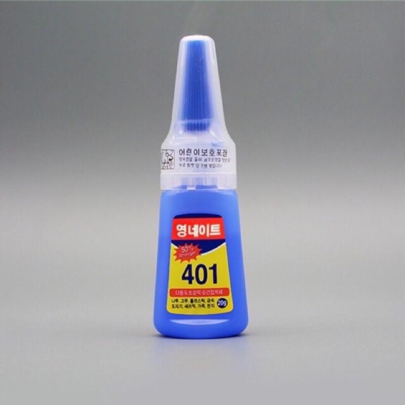 Keo Dán Đầu Cơ Bida 401 Hàn Quốc LOCTITE, Keo Thay đầu cơ đa năng SUPER GLUE -Dán trên mọi chất liệu, Cực dính Cực bền