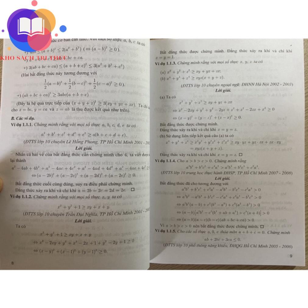Sách - Phương pháp giải toán bất đẳng thức và cực trị dành cho hoc sinh lớp 8,9