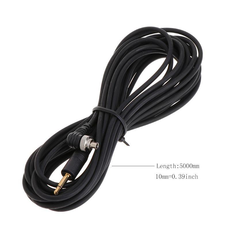 HSV*3.5mm Plug to Male Flash PC Sync Cord Cable Light Trigger For Studio Photography