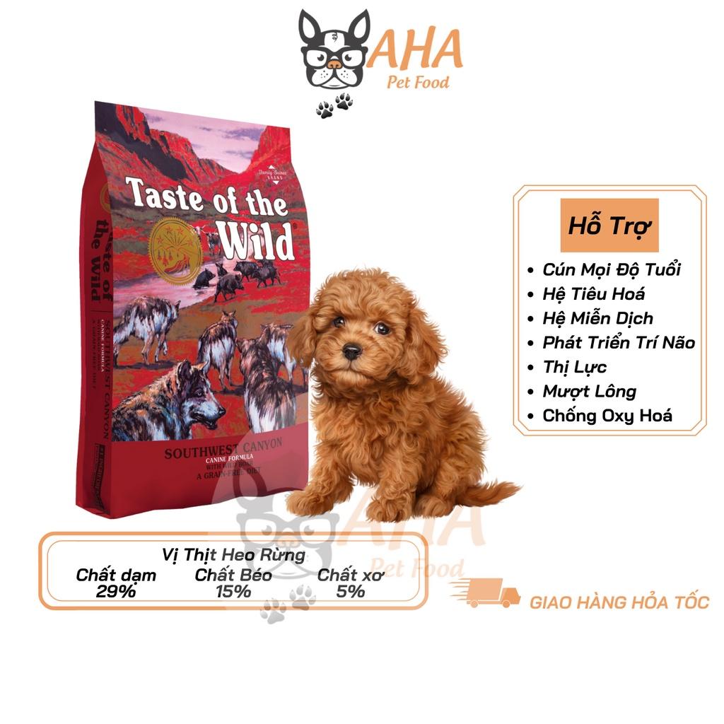 Thức Ăn Cho Chó Poodle Taste Of The Wild Bao 2kg - Pacific Stream Cannie Cá Hồi Xông Khói, Rau Củ Quả