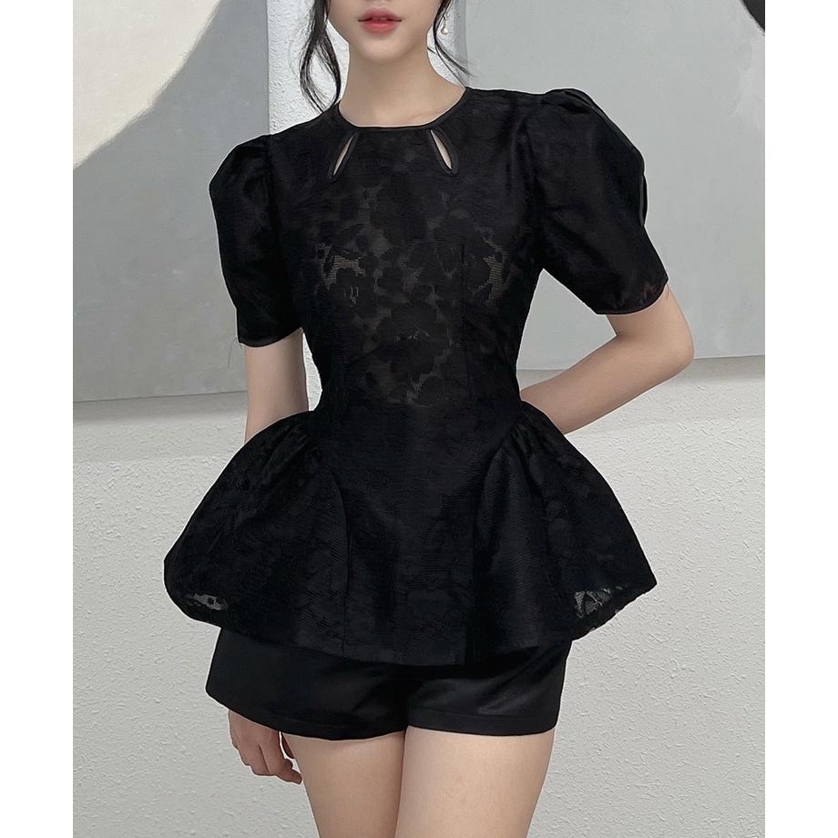 BBSTORE'S Áo Peplum Ren Hoa Thời Trang Nữ Đi Làm Đi Tiệc -A1236