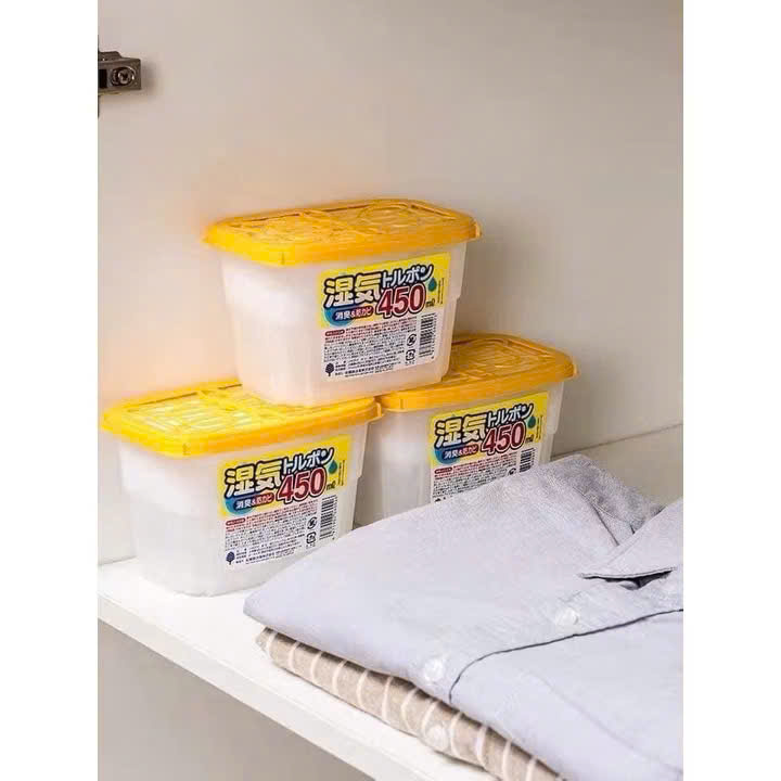 Hộp Hút Ẩm Tủ Quần Áo, Tủ Giày Chống Nấm Mốc, Khử Mùi 450ml Kokubo - Hàng Nội Địa Nhật Bản - HÀNG CHÍNH HÃNG MINIIN
