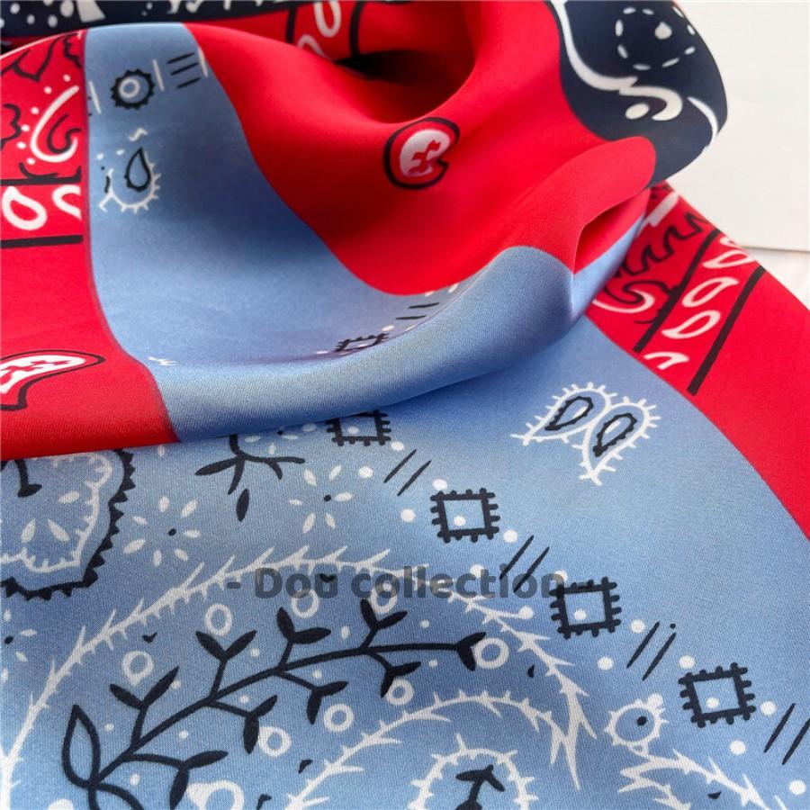 Khăn Turban Bandana EXO Cao Cấp Họa Tiết Tế Bào Đơn Phối Nhiều Màu Chất Lụa Chiffon - 70x70cm - Mã B010