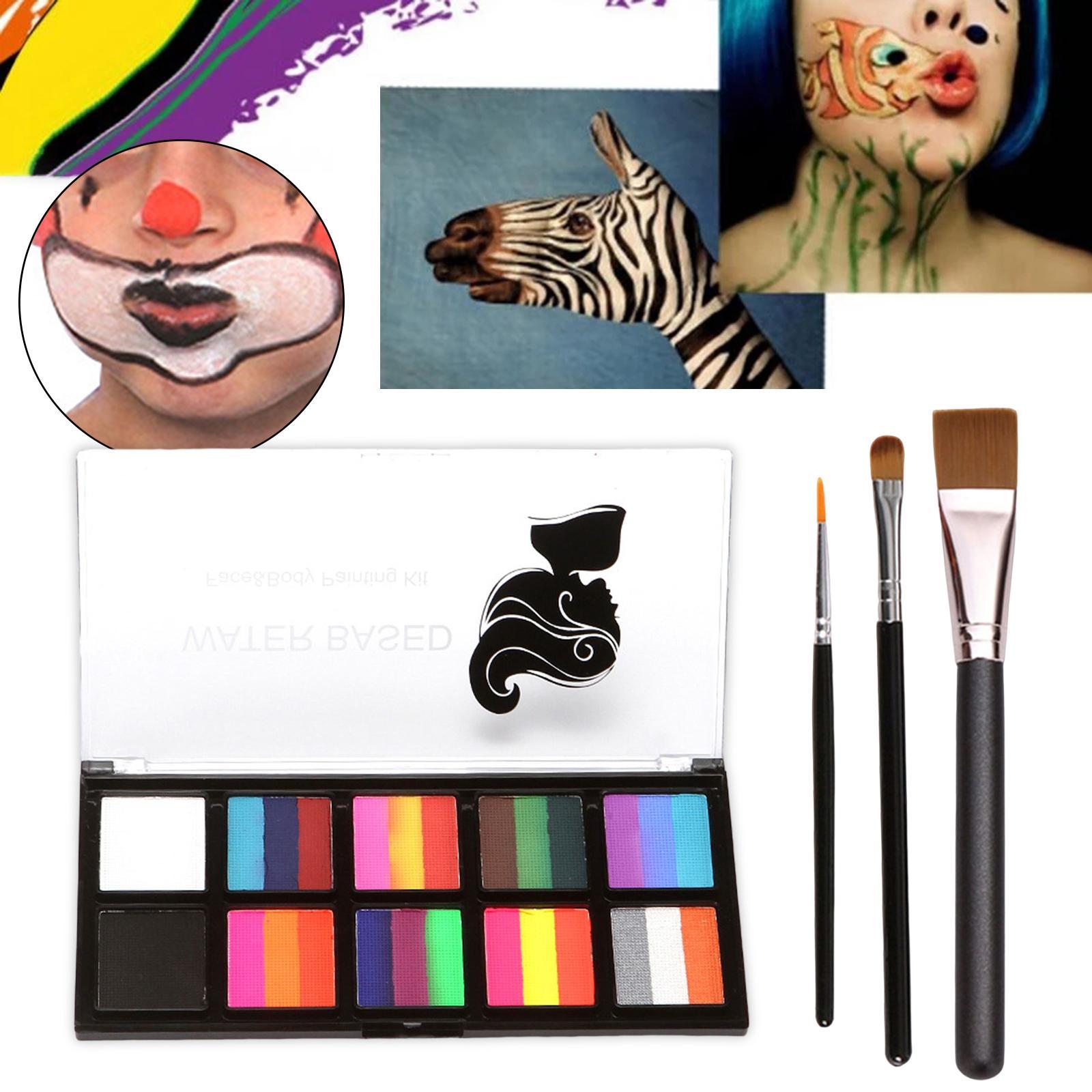 Body Paint Makeup Kit for Costume Halloween Kids Adults