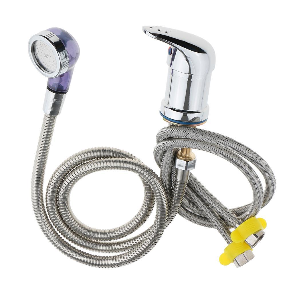 2x Hot & Cold Faucet Kit Salon Backwash Shampoo Bowl Sink Replacement Parts
