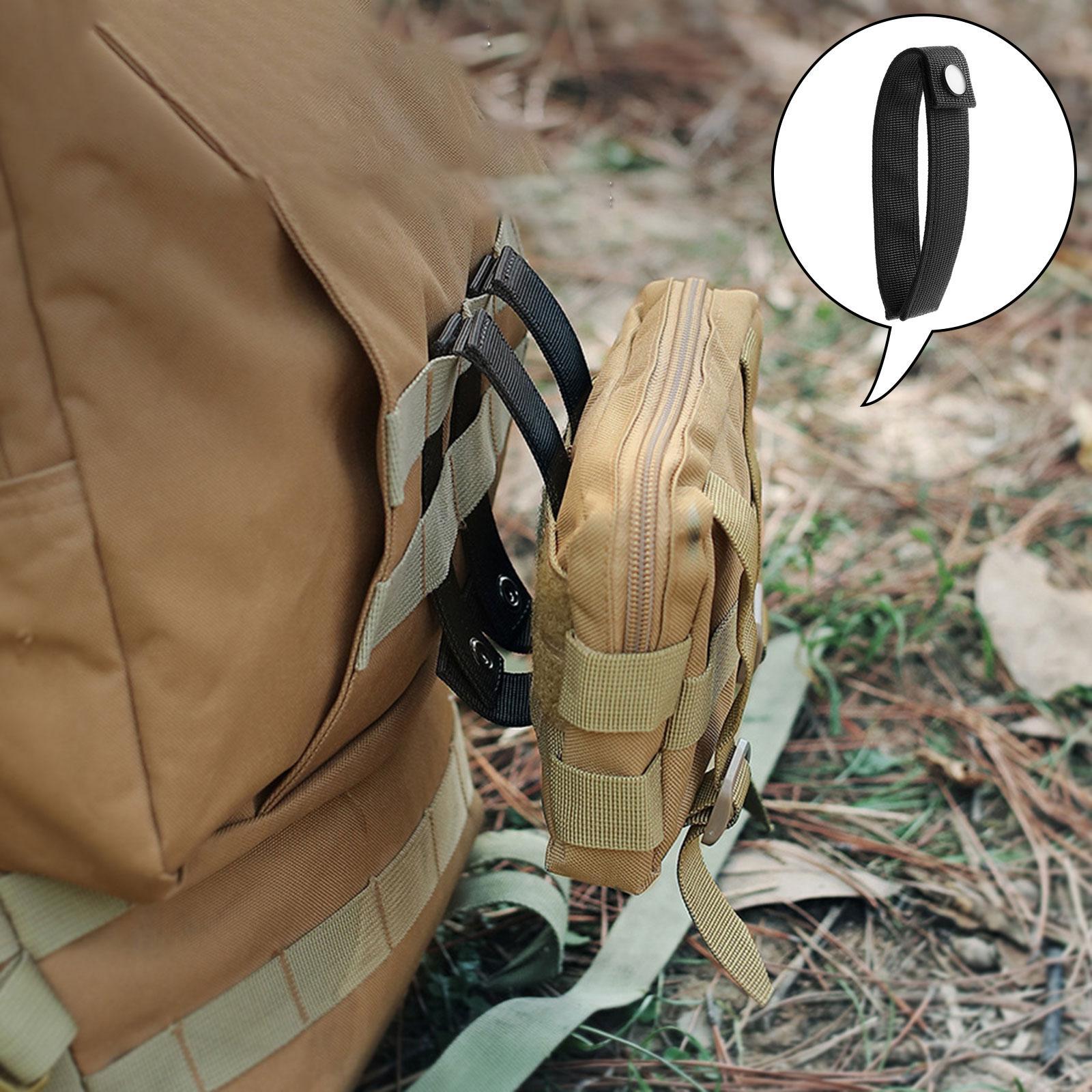 Molle Webbing Strap Molle Strap Connection Attachment Nylon Molle Backpack Strap for Backpacking, Camping, Hiking