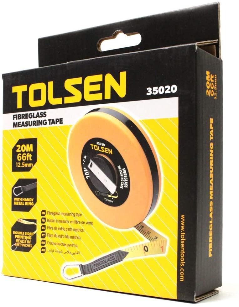 THƯỚC DÂY NHỰA 20M,30M,50M *12.5mm TOLSEN 35020, 35022 , 35023- HÀNG CHÍNH HÃNG