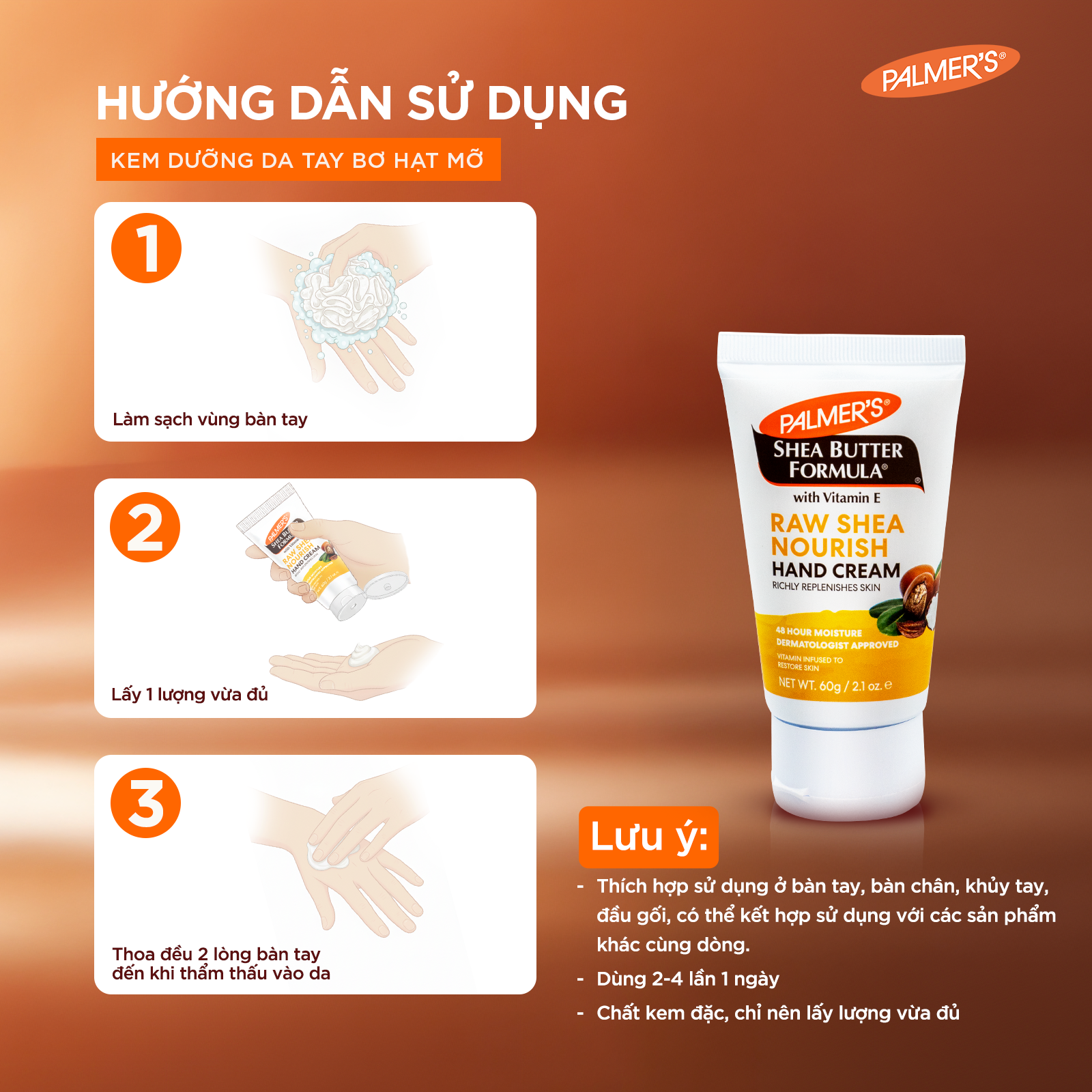 Kem dưỡng da tay Bơ hạt mỡ giúp giảm nhăn Palmer's