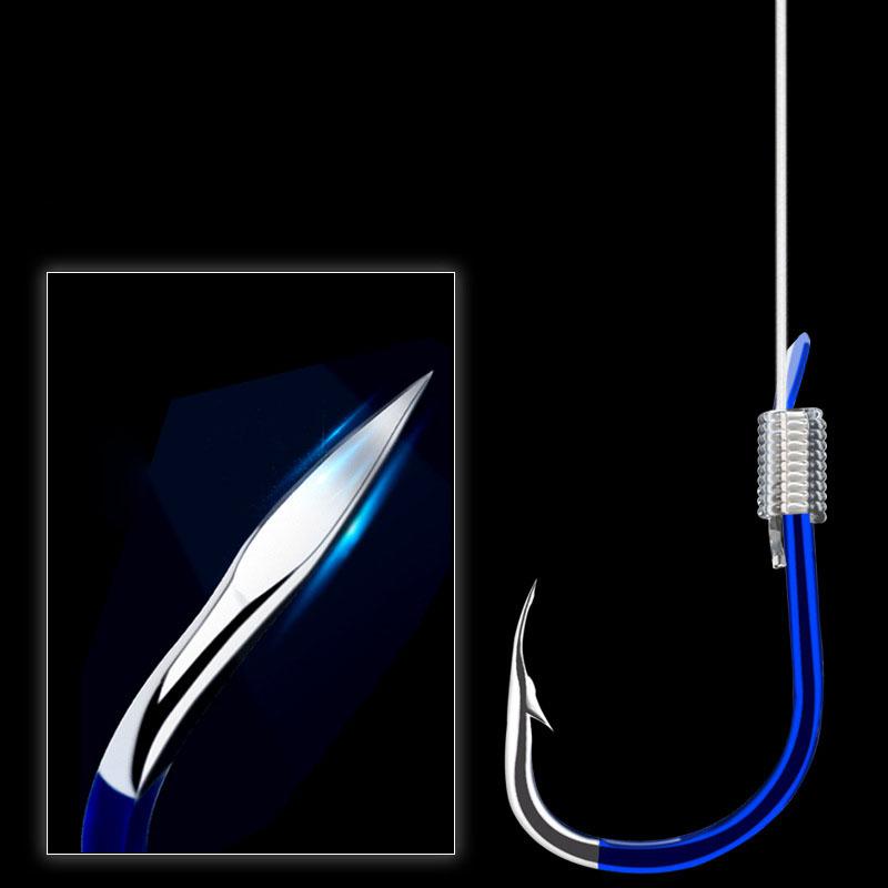 Thẻo đôi câu cá buộc sẵn, bộ 10 thẻo đôi bằng dây cước đã buộc sẵn lưỡi câu tiện lợi chuyên dùng cho câu đơn, câu đài