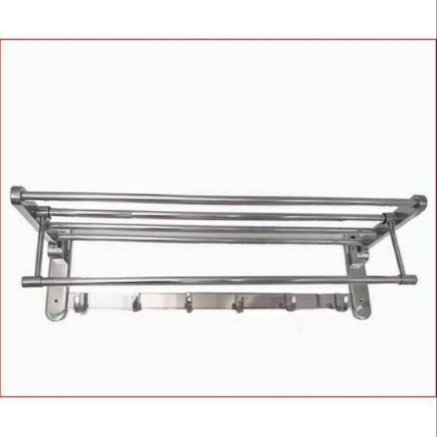 Giá vắt khăn 2 tầng inox 304 cao cấp sáng bóng, sang trọng