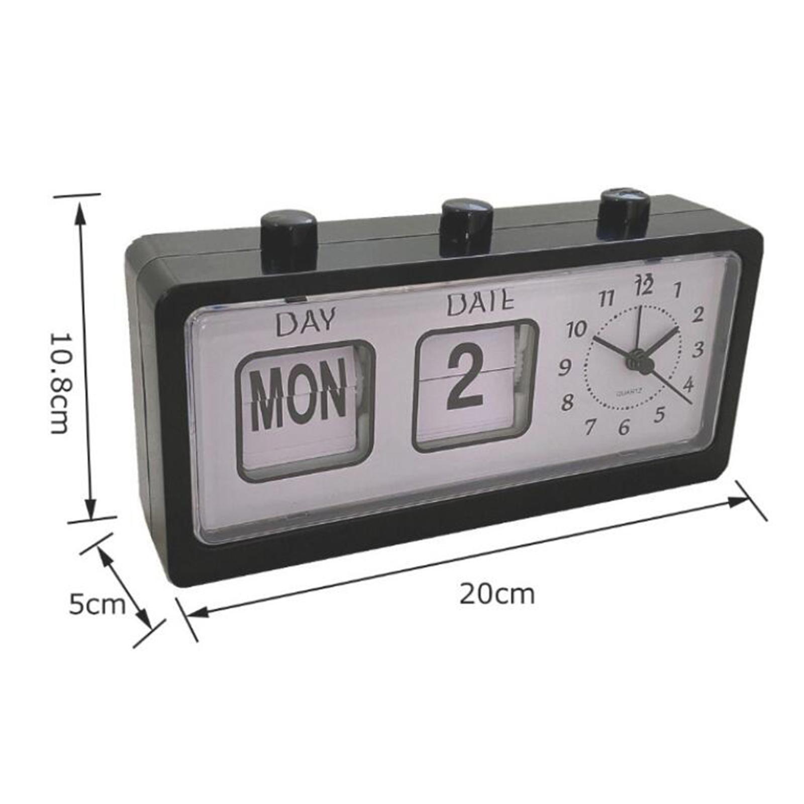 Creative Digital Manual Flip Down Clock Desk Stand Page  Clock-Yellow