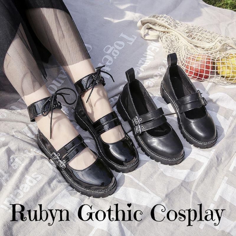 Giày búp bê lolita Mary Janes 2 quai ( BÓNG và NHÁM ) Size từ 35 - 40.