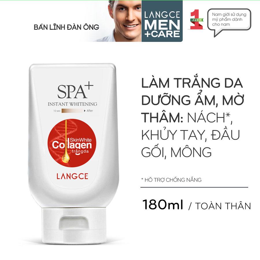 COLLAGEN TRẮNG DA SPA+ CHỐNG NẮNG GIỮ ẨM - LÀM ĐỀU SẮC DA 180ml LANGCE DÀNH CHO NAM