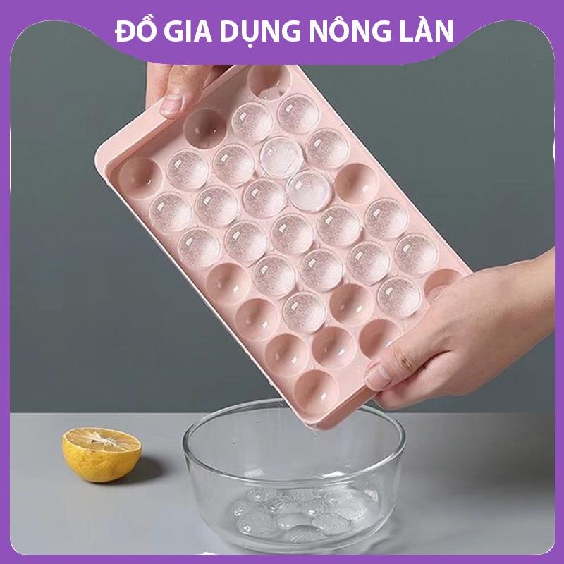 Khay nhựa làm đá bi tròn NL Shop, khuân làm đá tròn