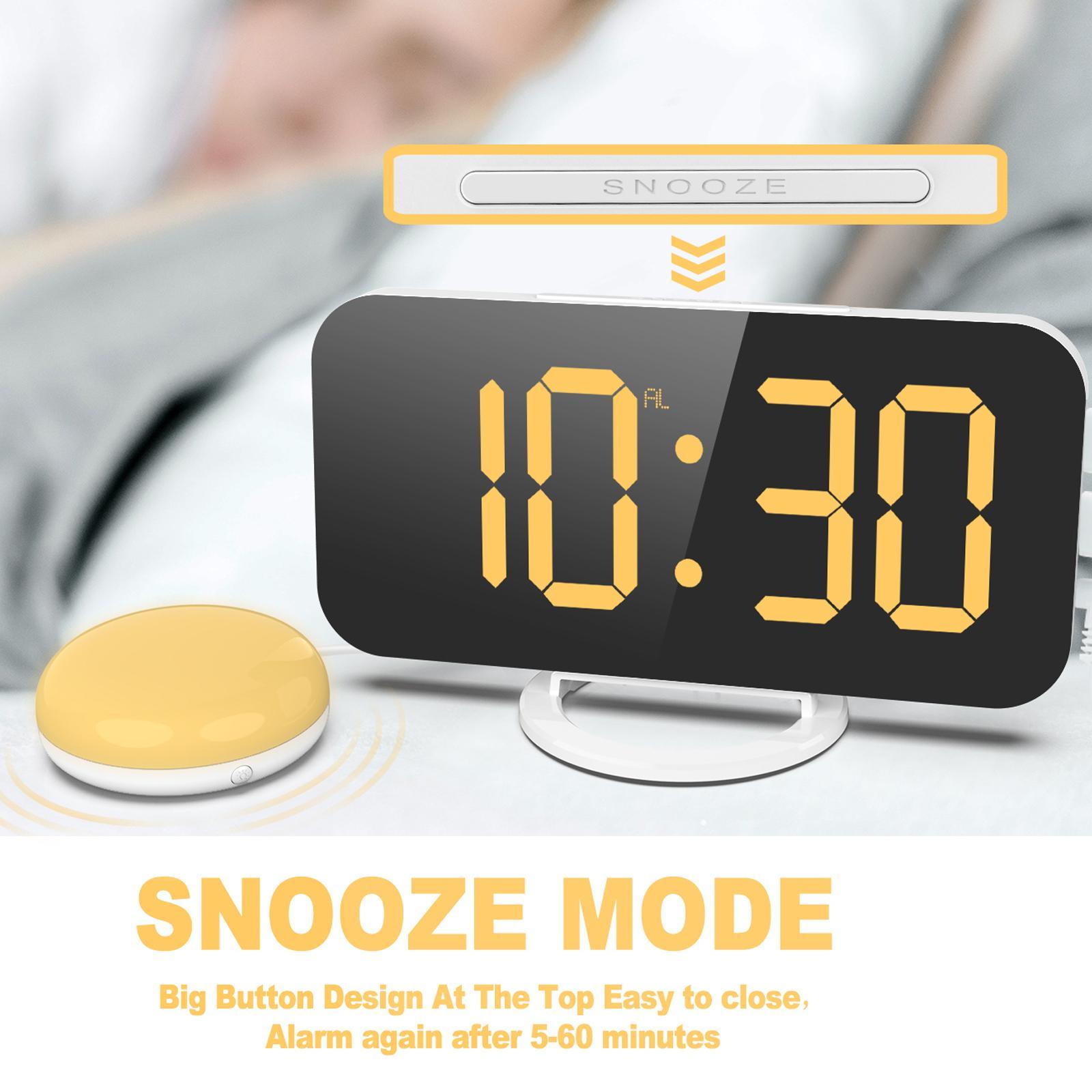 Vibrating Clock Desk Clocks Large Number Digital Clock LED Clock