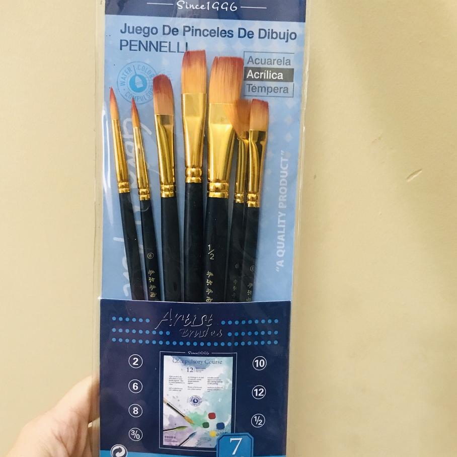 Cọ Vẽ Màu Nước - Cọ Nét, Cọ Tô Màu Nước, Sơn Dầu, Acrylic - Cọ Bản Tô Tượng