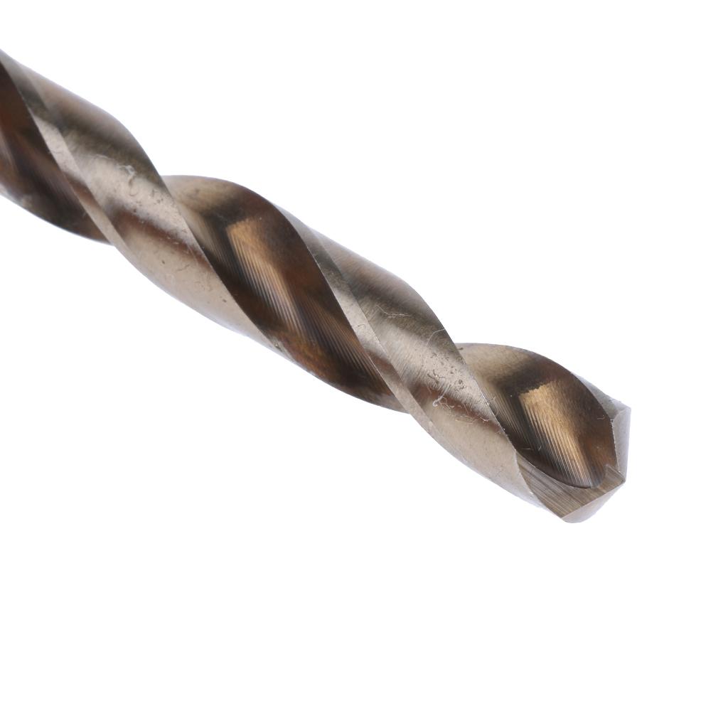 Bộ 19 M35 Cấp Cobalt 5% HSS Mũi Khoan Xoắn Bit Bộ Dụng Cụ Khoan