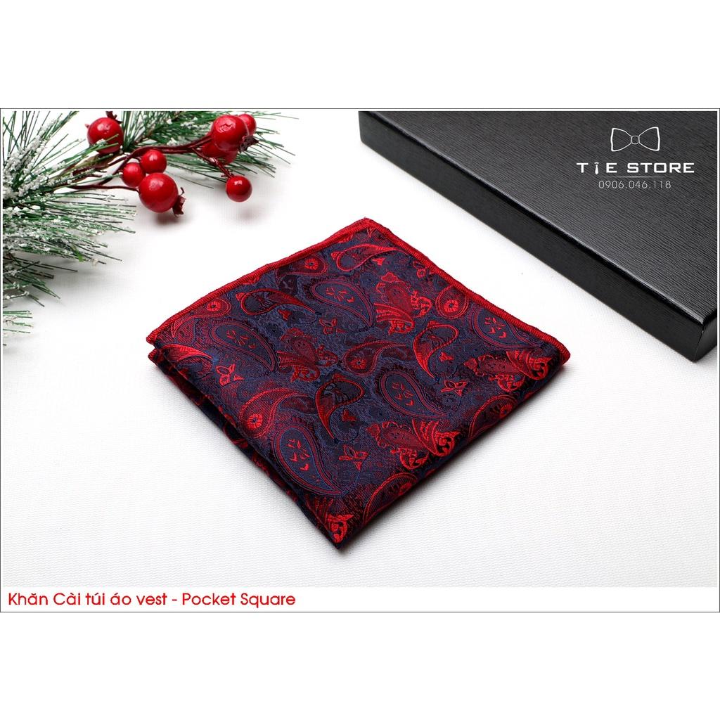 NHIỀU MẪU Khăn Cài Túi Áo Vest - Pocket Square - Phụ Kiện Cài Áo retro Paislay( kèm ảnh minh họa)