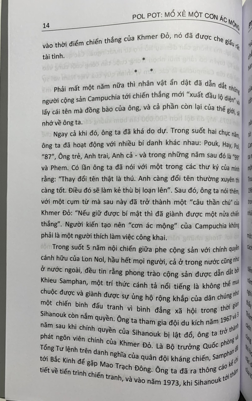PoLPot Mổ Xẻ Một Cơn Ác Mộng (Sách tham khảo, xuất bản lần thứ hai)