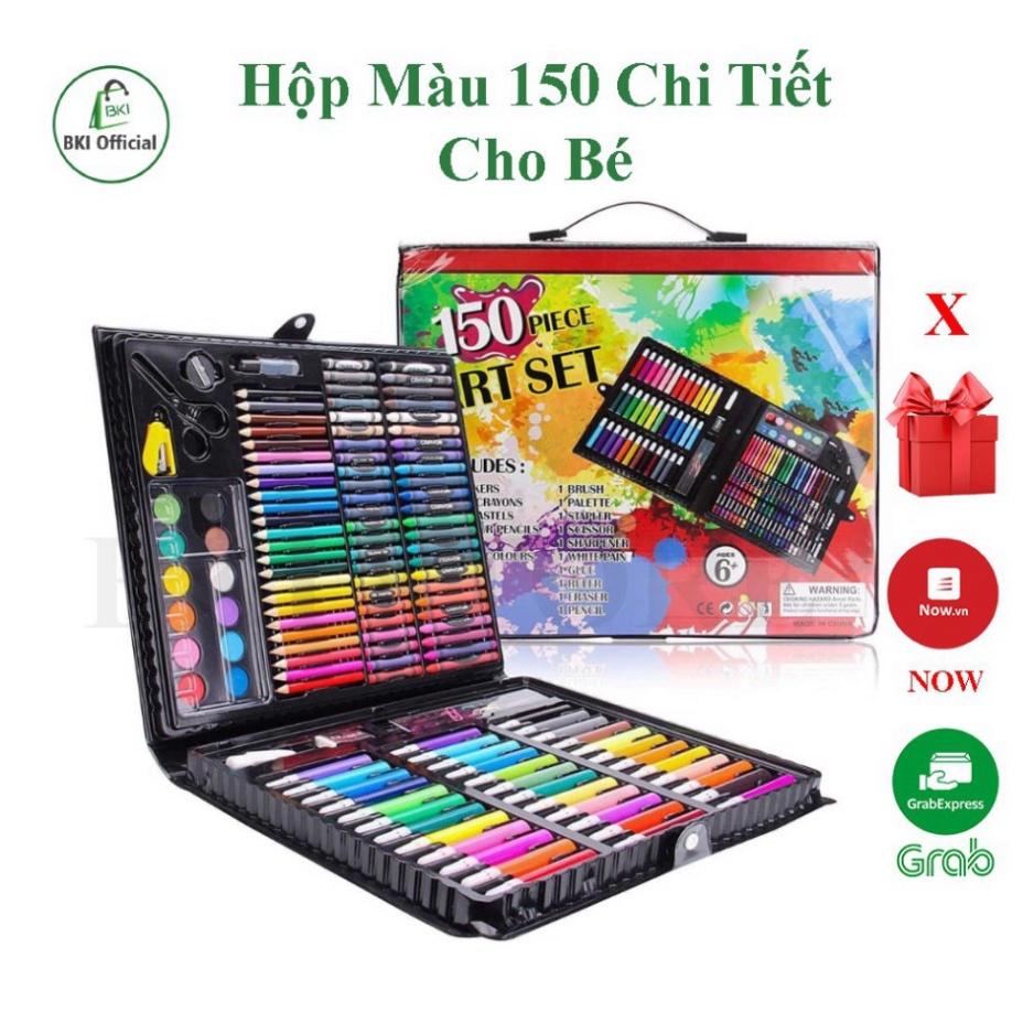 Hộp Bút Màu 150 Chi Tiết Cho Bé, Bộ Màu Vẽ Đa Năng 150 Món | (TT65)