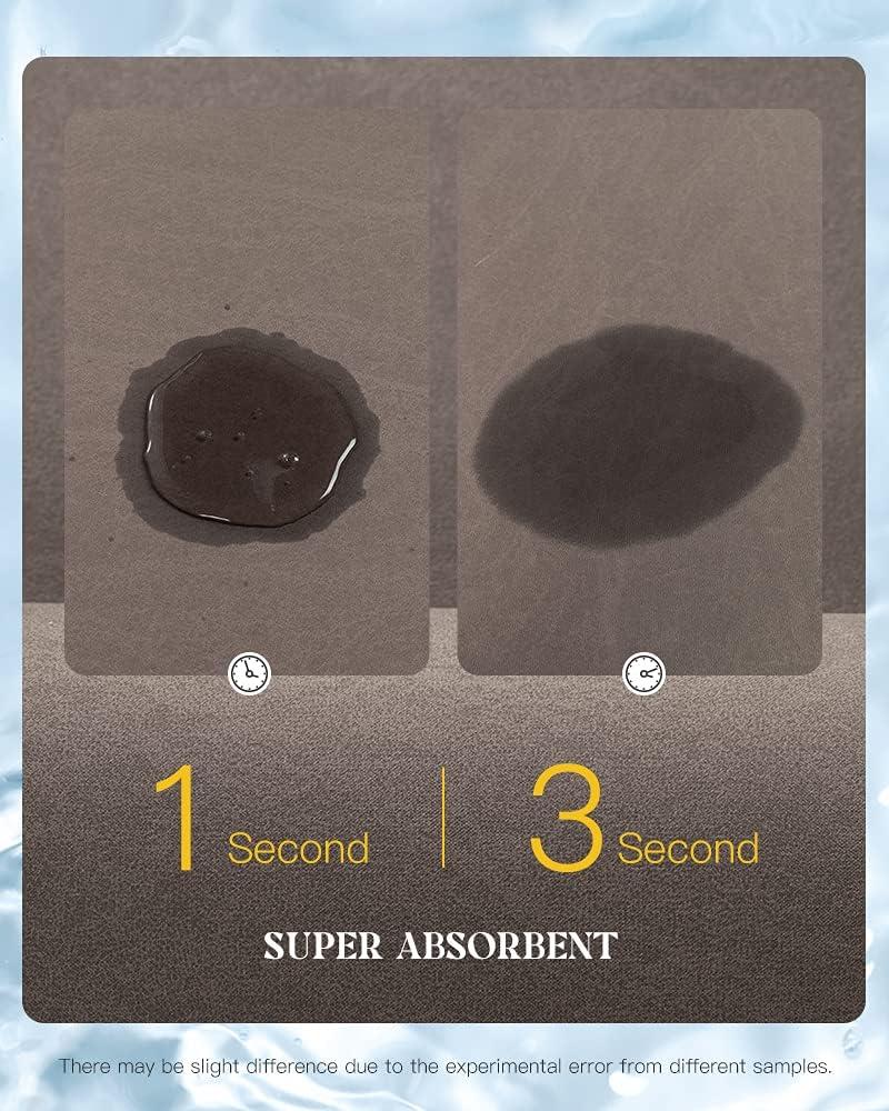 Đơn giản màu rắn Diatom Datom Bùn Bò hấp thụ thảm sàn, 40 * 60 cm, màu nâu