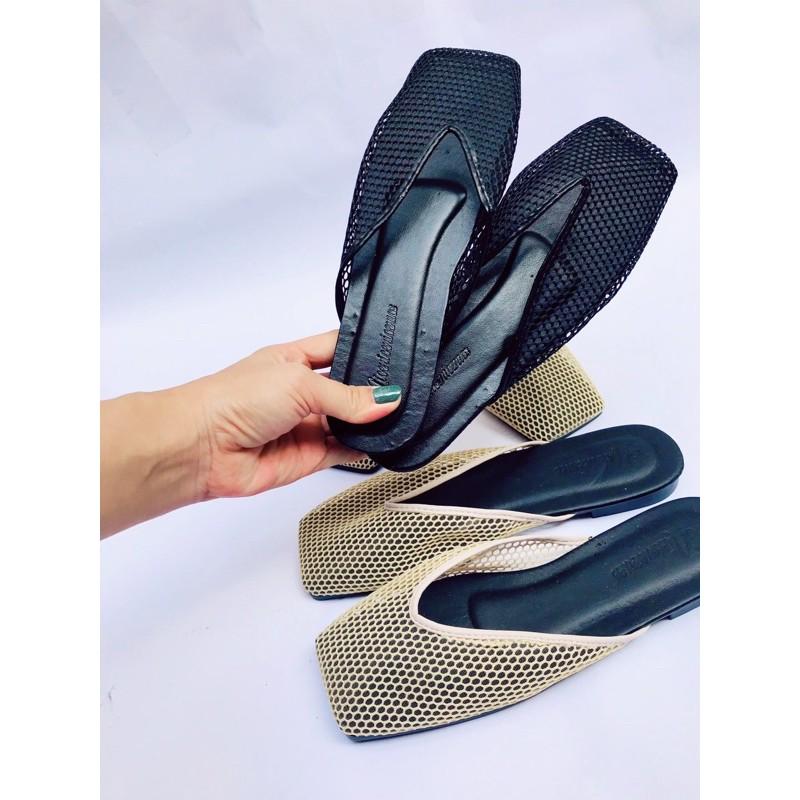 Dép nữ phối lưới