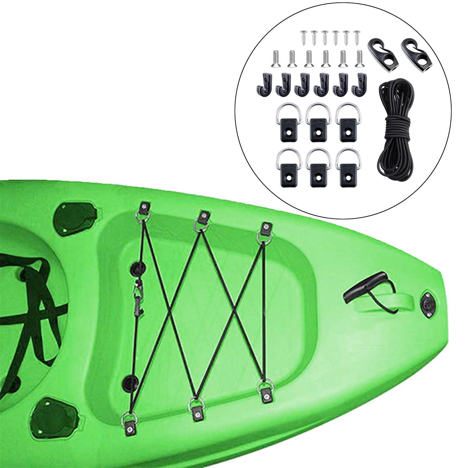 Kayak Deck Rigging Kit D-Circle with 304 M6 Screw for Boat Canoe Fishing