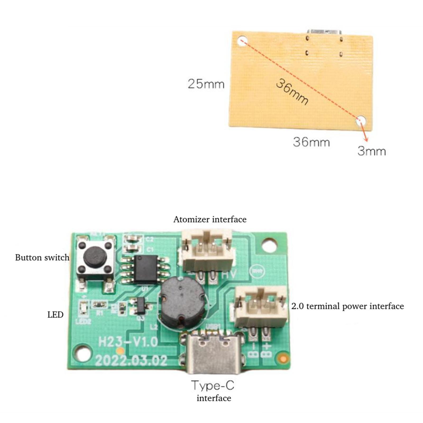 DIY USB Humidifier Circuit Board Micro Humidifier Parts 36x25mm for Home DIY