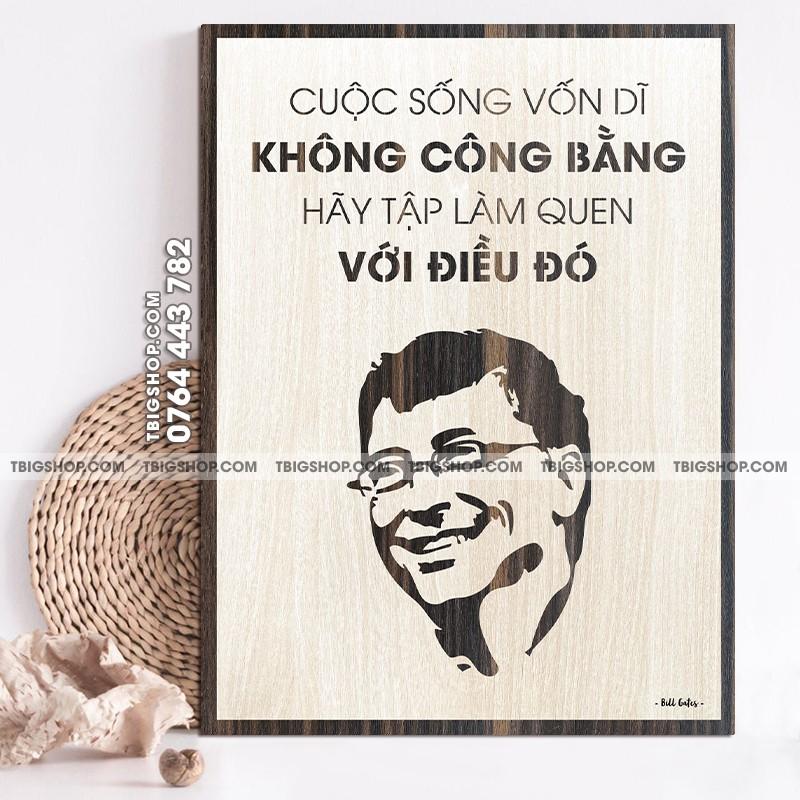 Mẫu tranh mã 039 &quot;Cuộc sống vốn dĩ không công bằng, hãy làm quen với điều đó