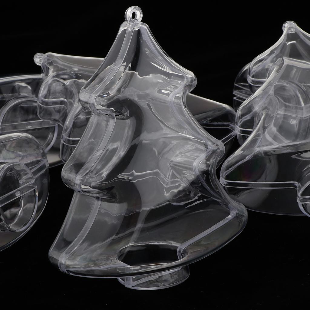 12pcs Acrylic Christmas Tree Candy Box Gift Box Christmas
