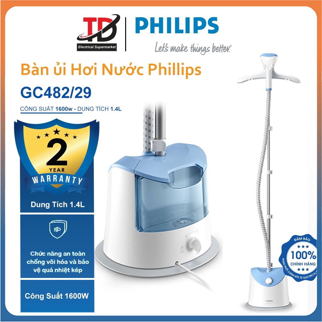 Bàn Ủi Hơi Nước Đứng Philips Gc48229, 1600W - 1.4Lit, Hàng Chính Hãng