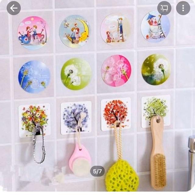 Combo 100 móc giáng tường 3D