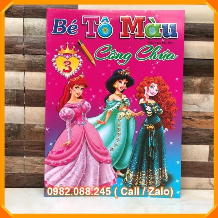 BÉ TẬP TÔ MÀU CÔNG CHÚA
