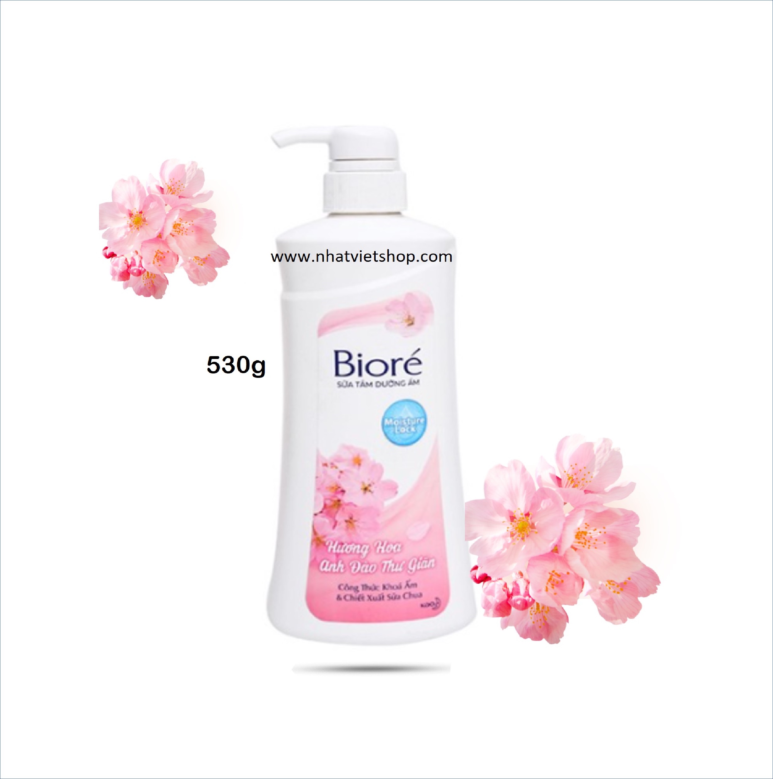 Sữa Tắm Dưỡng Ẩm Mịn Da Biore 530g