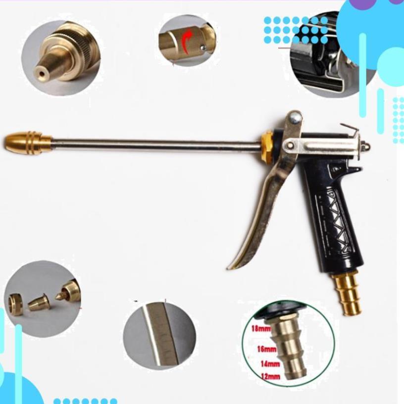Bộ dây vòi xịt ️bơm nước phun sương️ , tăng áp 3 lần, loại 15m 206318 đầu đồng, cút đồng