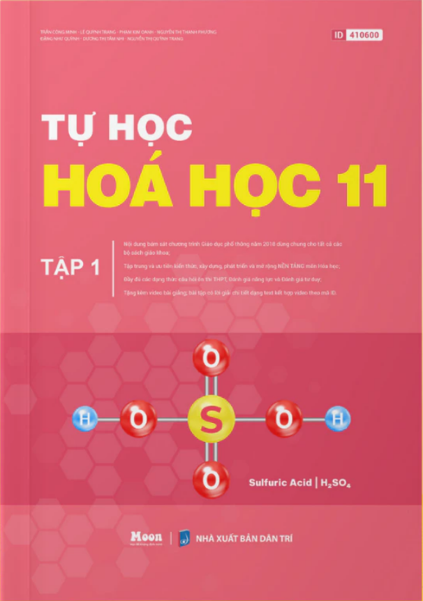 Sách - Combo Tự học Hóa học lớp 11 - Tập 1 + 2 (Moon)