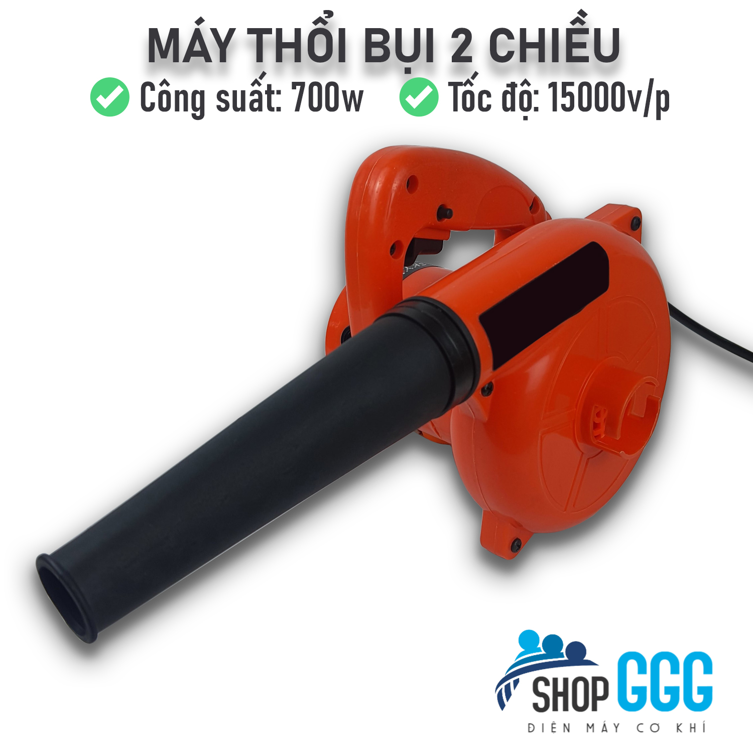 Máy thổi hút bụi 2 chiều thông mình công suất lớn 700w, nhỏ gọn cầm tay tiện dụng