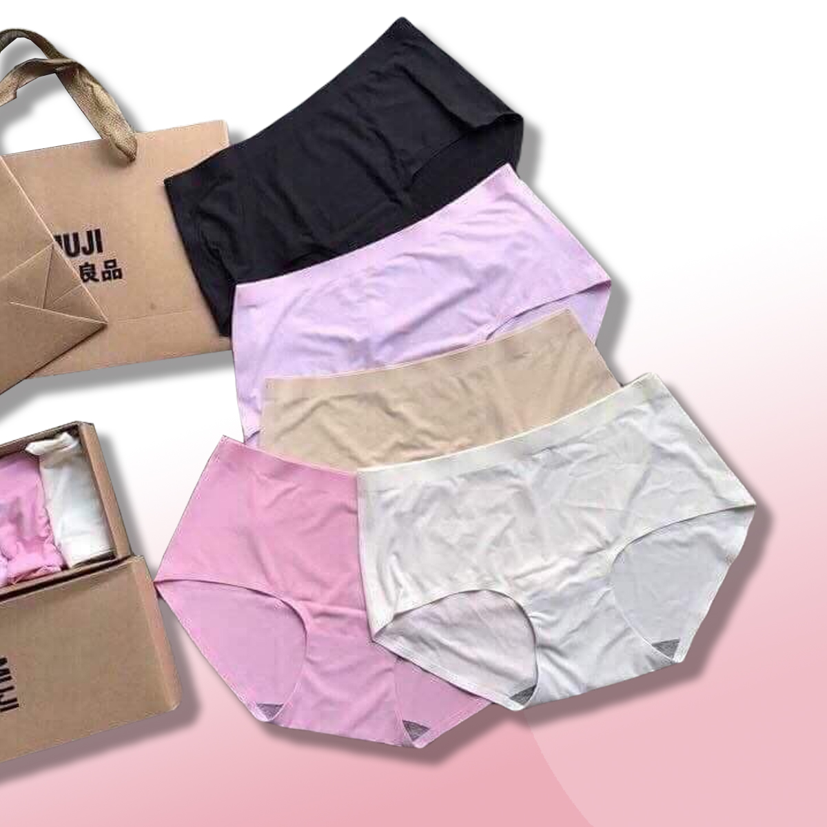 Hộp 5 quần lót nữ Su đúc không đường may không hằn viền - Quần lót nữ thông hơi siêu mát